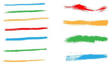 Not alma, renklendirme ve altı çizilmiş El tarzı metin için fırça Ögeleri. 