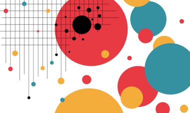 Çemberler ve çizgilerle donatılmış. Yüksek teknolojili dijital veri iletim sistemi ve bilgisayar destekli elektronik tasarımı olan bir teknoloji üssü.