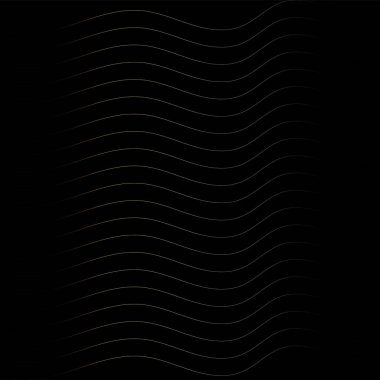 Karanlık Arkaplanda Altın Dalgalı Çizgiler