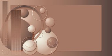 Mocha Mousse renk paletinde geometrik şekilleri ve pürüzsüz renk tonlarını içeren zarif ve soyut bir arkaplan. Dijital tasarımlar, sunumlar, posterler, web sitesi arkaplanları veya markalaşma görselleri için idealdir. Bu kompozisyon minimi birleştirir
