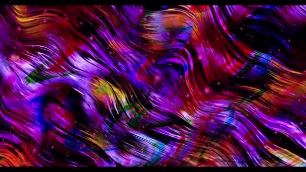 Красочный Абстрактный Фон Движения — стоковое видео