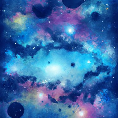 Starry Galaxy Nebula Space Background