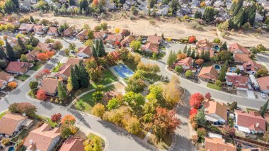 Gökyüzünden insansız hava aracı fotoğrafı