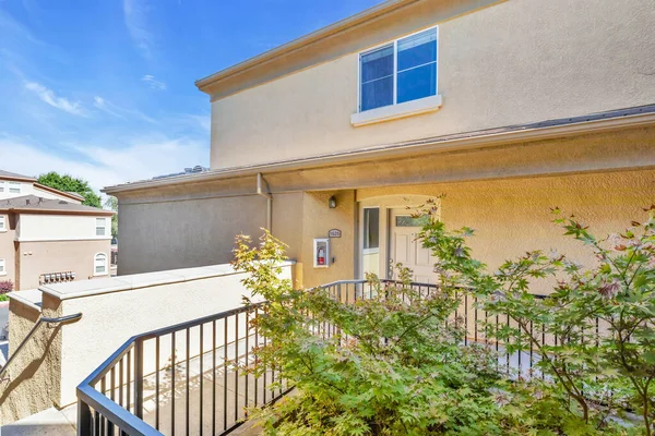 stock image Entrance to apartment front door