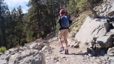 7 yaşındaki bir çocuk yaz boyunca ulusal parkta yürür.