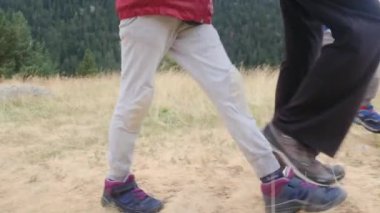 Genç yürüyüş meraklılarıyla güneşli mevsimlerin tadını çıkarın. Vahşi doğada aile gezileri, yakınlığı teşvik etmek ve fitness 'i desteklemek.