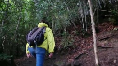 Kadınlar dağlarda yürür, açık havada özgürlüklerini kucaklarlar.