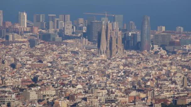 Letecký Panoramatický Výhled Budovy Městské Architektury — Stock video