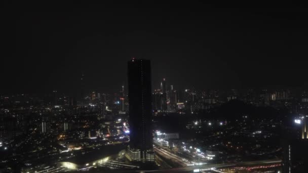 Bir Asya Şehrinin Gece Nabzı Nın Zaman Aşımına Uğramış Görüntüsü — Stok video