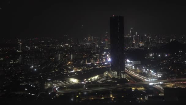 Bir Asya Şehrinin Gece Nabzı Nın Zaman Aşımına Uğramış Görüntüsü — Stok video