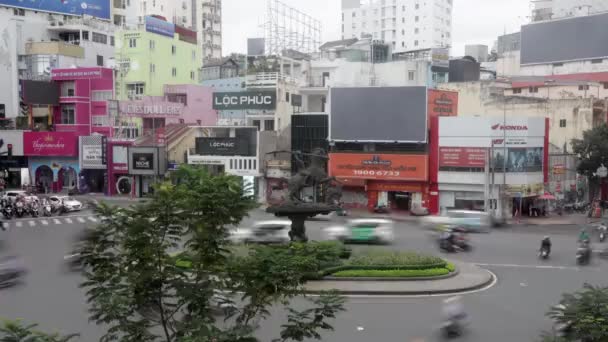 Time Lapse View Van Puls Van Een Aziatische Stad — Stockvideo