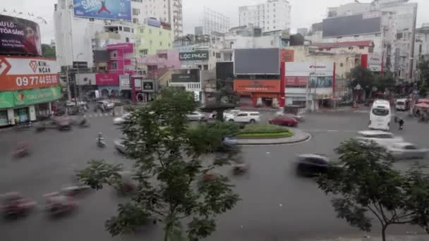 Widok Upływu Czasu Puls Azjatyckiego Miasta — Wideo stockowe
