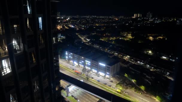 夜のアジアの都市のパルスを見る — ストック動画