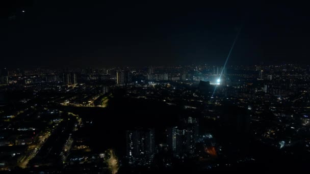 Time Lapse View Pulse Asian City Night — Vídeo de Stock