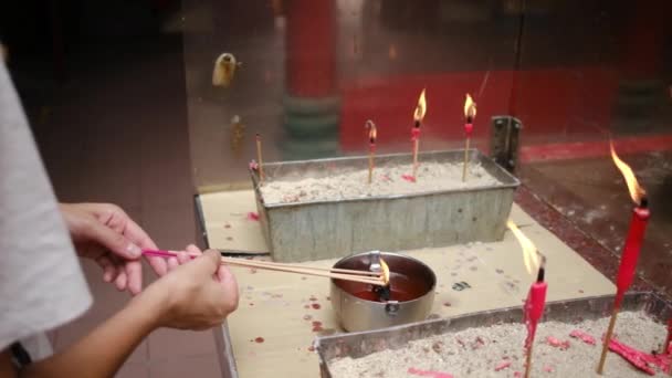 宗教祭ディワリのインド神殿のクローズアップ — ストック動画