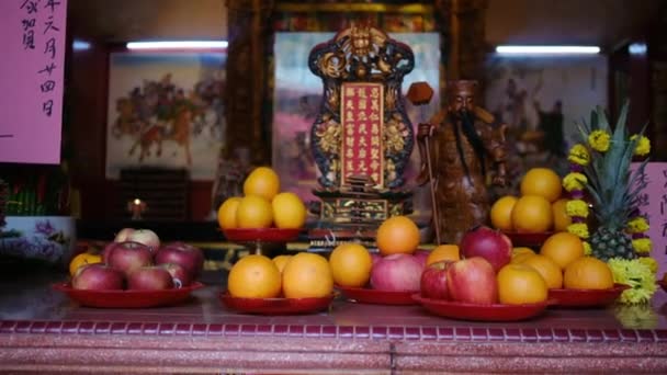 Gros Plan Sur Temple Indien Lors Festival Religieux Diwali — Video