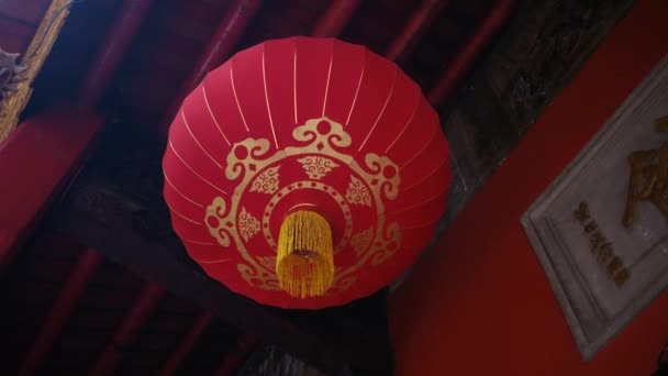 寺院の中国のランタン — ストック動画