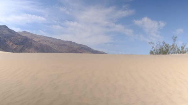 Пейзаж Долины Смерти Национальном Парке Мохаве Песчаными Дюнами — стоковое видео