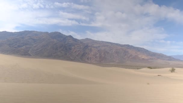 Τοπίο Της Κοιλάδας Του Θανάτου Στο Εθνικό Πάρκο Mojave Αμμόλοφους — Αρχείο Βίντεο