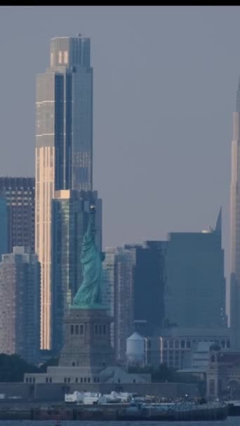 New York Şehrinin Panoramik Görünümü — Stok video