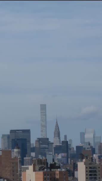 Panoramatický Výhled Panorama New Yorku — Stock video