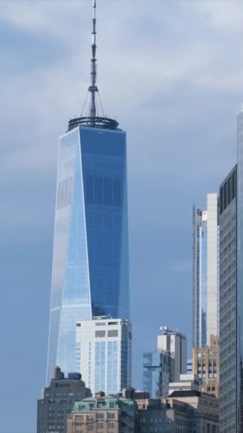 Panoráma Kilátás Városkép New York Város — Stock videók