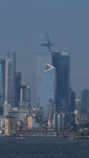 Панорамный Вид Нью Йорк — стоковое видео