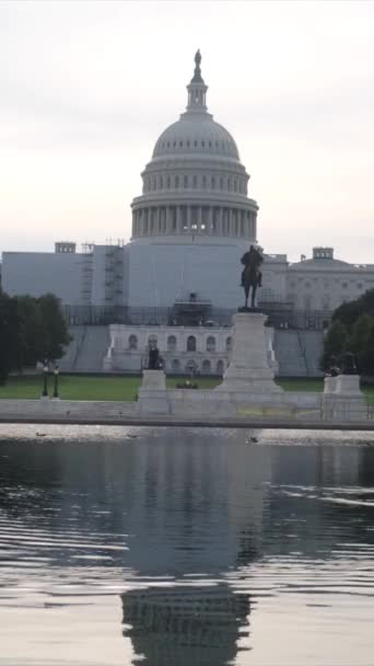 Будівля Національного Капітолію Столиці Країни Вашингтон Округ Колумбія — стокове відео