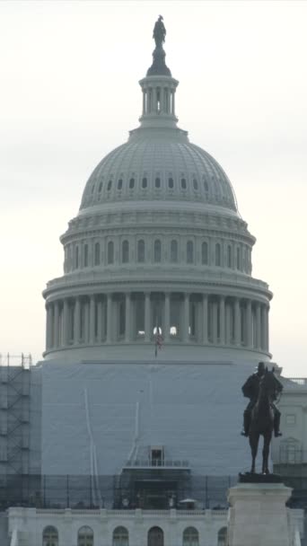 National Capitol Building Huvudstaden Washington District Columbia — Stockvideo