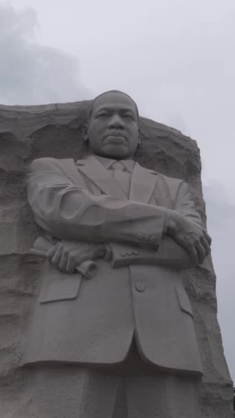 Close Zicht Martin Luther King Memorial — Stockvideo