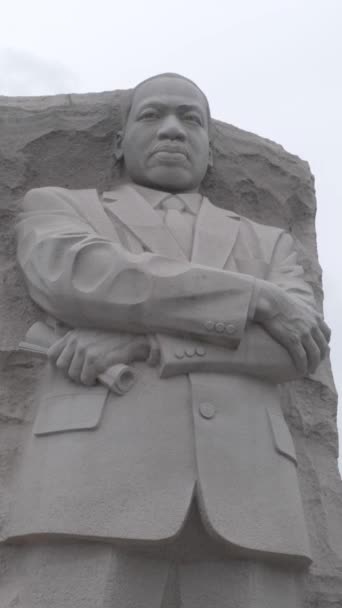 Vista Cerca Del Monumento Martin Luther King — Vídeo de stock