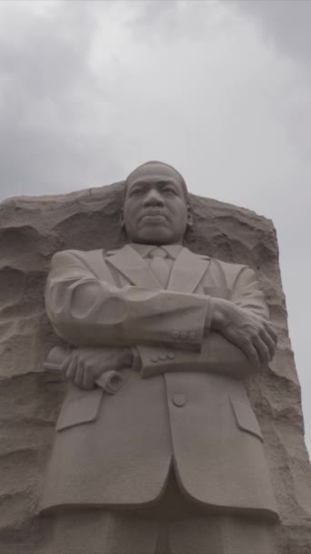 Närbild Martin Luther King Memorial — Stockvideo