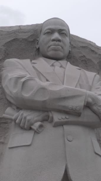 Vista Perto Memorial Martin Luther King — Vídeo de Stock