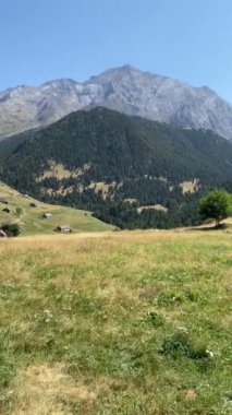 Dağ manzarasının güzel bir görüntüsü. 