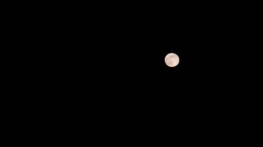 Gece gökyüzünde dolunay, astronomi