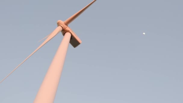 Kincir Angin Untuk Produksi Listrik — Stok Video