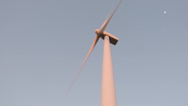 Větrný Mlýn Pro Výrobu Elektrické Energie — Stock video
