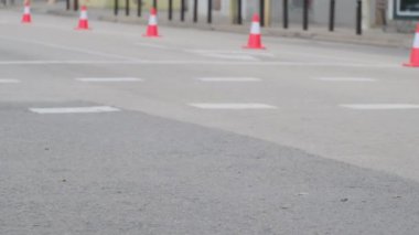 Maraton koşan insanlar, spor ve sağlık konsepti 