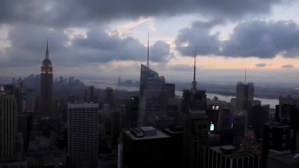 Pohled Manhattan New York Usa — Stock video