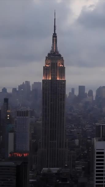 Вид Манхэттен Нью Йорк Сша — стоковое видео