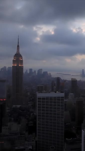 Pohled Manhattan New York Usa — Stock video