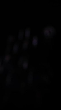 Karanlık gece gökyüzü arka plan üzerinde renkli havai fişek kutlama. Gece açık gökyüzü güzel havai fişek gösteri.