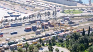 İspanya 'nın Barselona şehrinin hava manzarası 