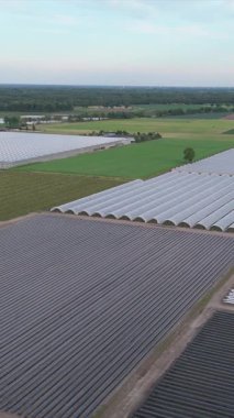 Kırsal kesimdeki bir endüstriyel fabrikanın insansız hava aracı videosu..