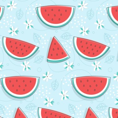 El çizimi meyve deseni tasarımı Vektör çizimi