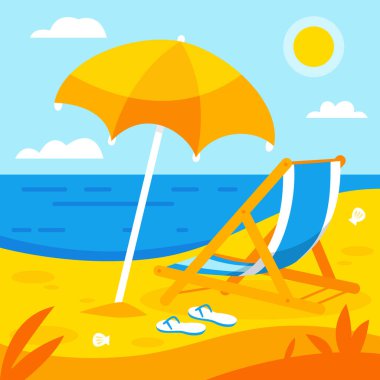 El çizimi güneş yatağı Vektör illüstrasyonu