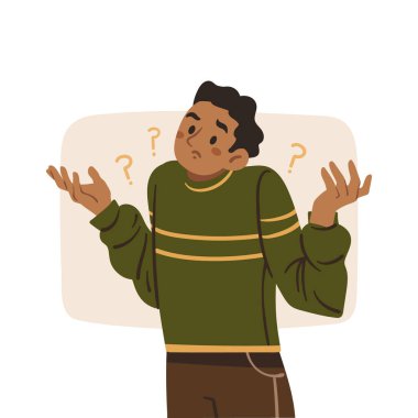 Vektör illüstrasyonunu silkeleyen düz illüstrasyonlu kişi