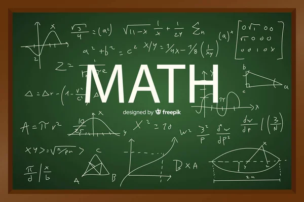 Math Chalkboard Background Vector Illustration — Stock Vector