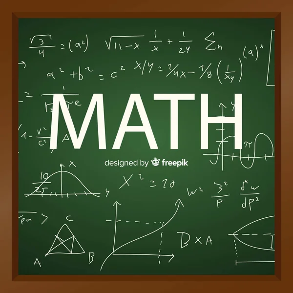 Math Chalkboard Ιστορικό Διάνυσμα Εικονογράφηση — Διανυσματικό Αρχείο