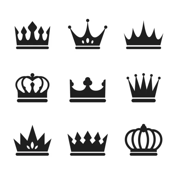 Hand Drawn Crown Silhouette Vector Illustration — Stock Vector